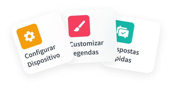 Ações rápidas do aplicativo Sonoris